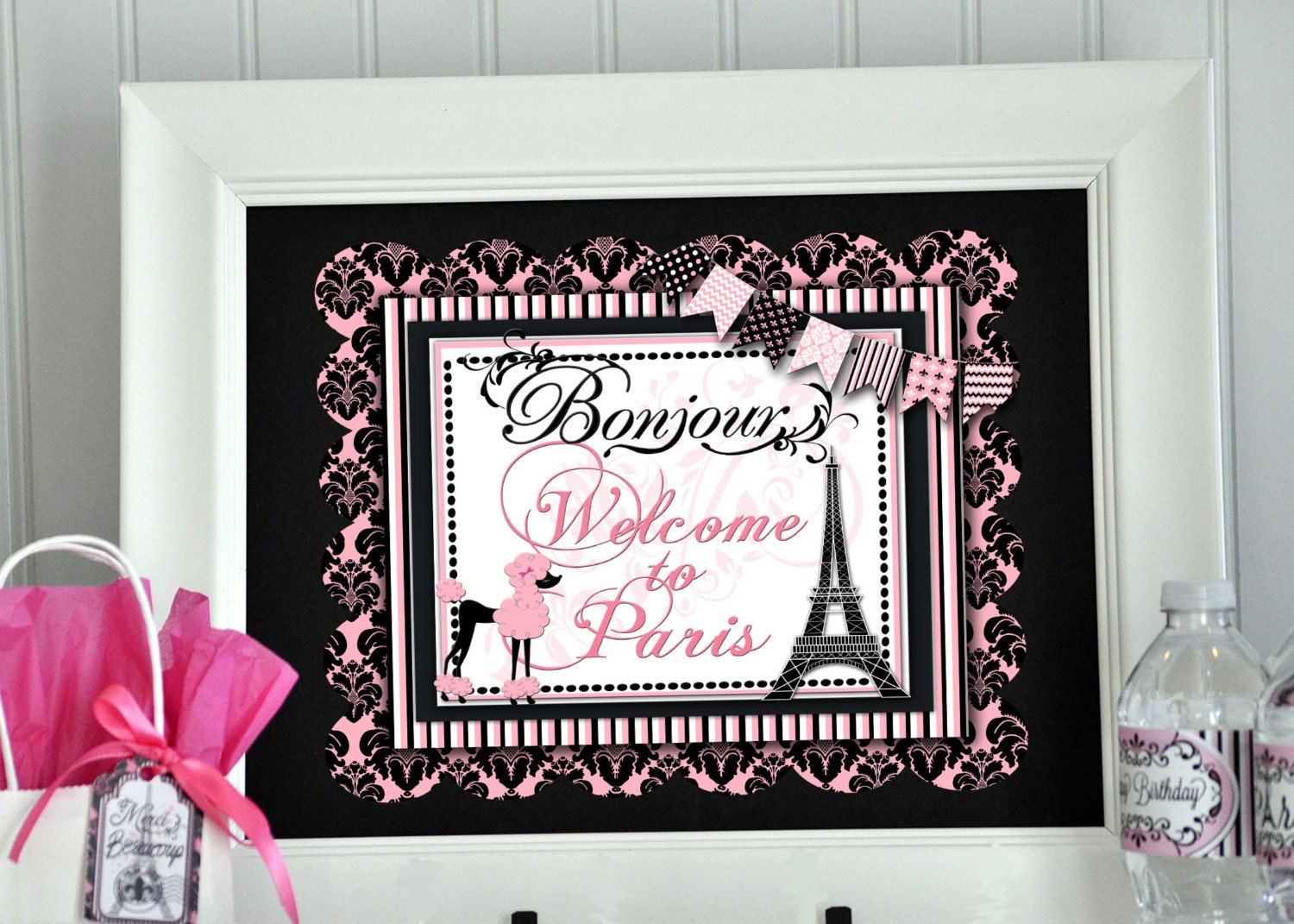 Paris Welcome Sign Paris Birthday Party Paris Birthday