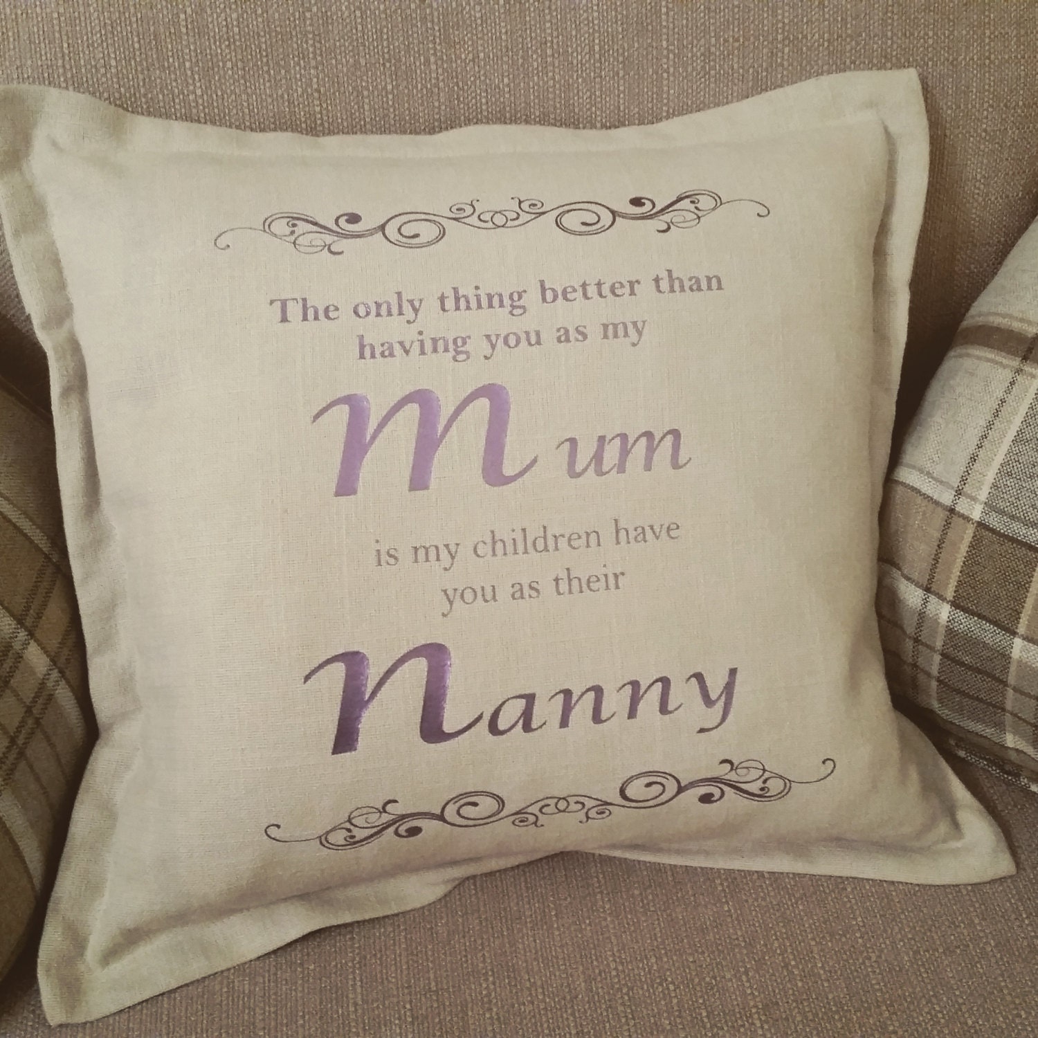 Cute Nanny Pillow Cover by Teefortwoboutique on Etsy