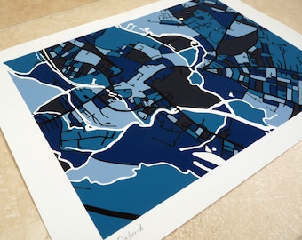 Oxford Art Map - Limited Edition Contemporary Giclée Print