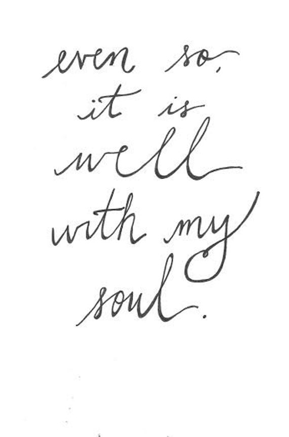 Even So It Is Well With My Soul Hand Painted by SweetSignsofHope