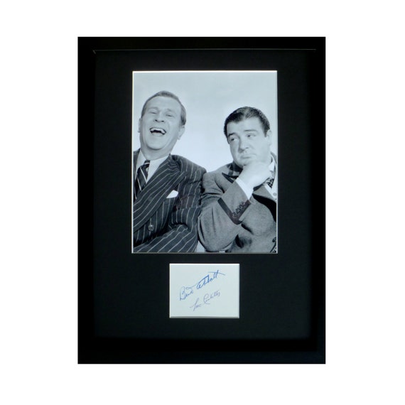 ABBOTT and COSTELLO AUTOGRAPH photo display Bud by Autocollector67