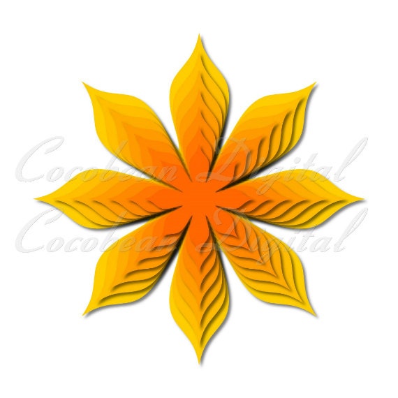 Layered+Flower+SVG Floral Spring Flower Layered 3D Nested -svg,dxf digital cutting file ...