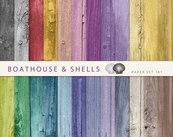 TINTED DRIFTWOOD, 24 Scrapbooking digital paper with wood texture, Digital Scrapbook Supplies, printable, instant download - 161
