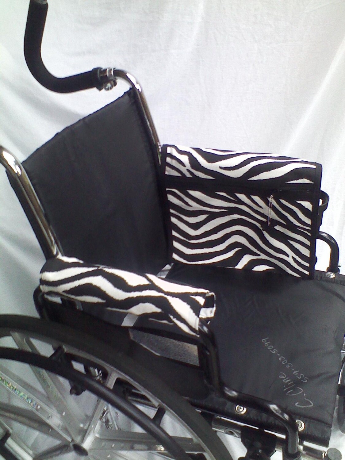 Wheelchair Armrest Pouch/Bag or Walkerlined by ClineCovers on Etsy