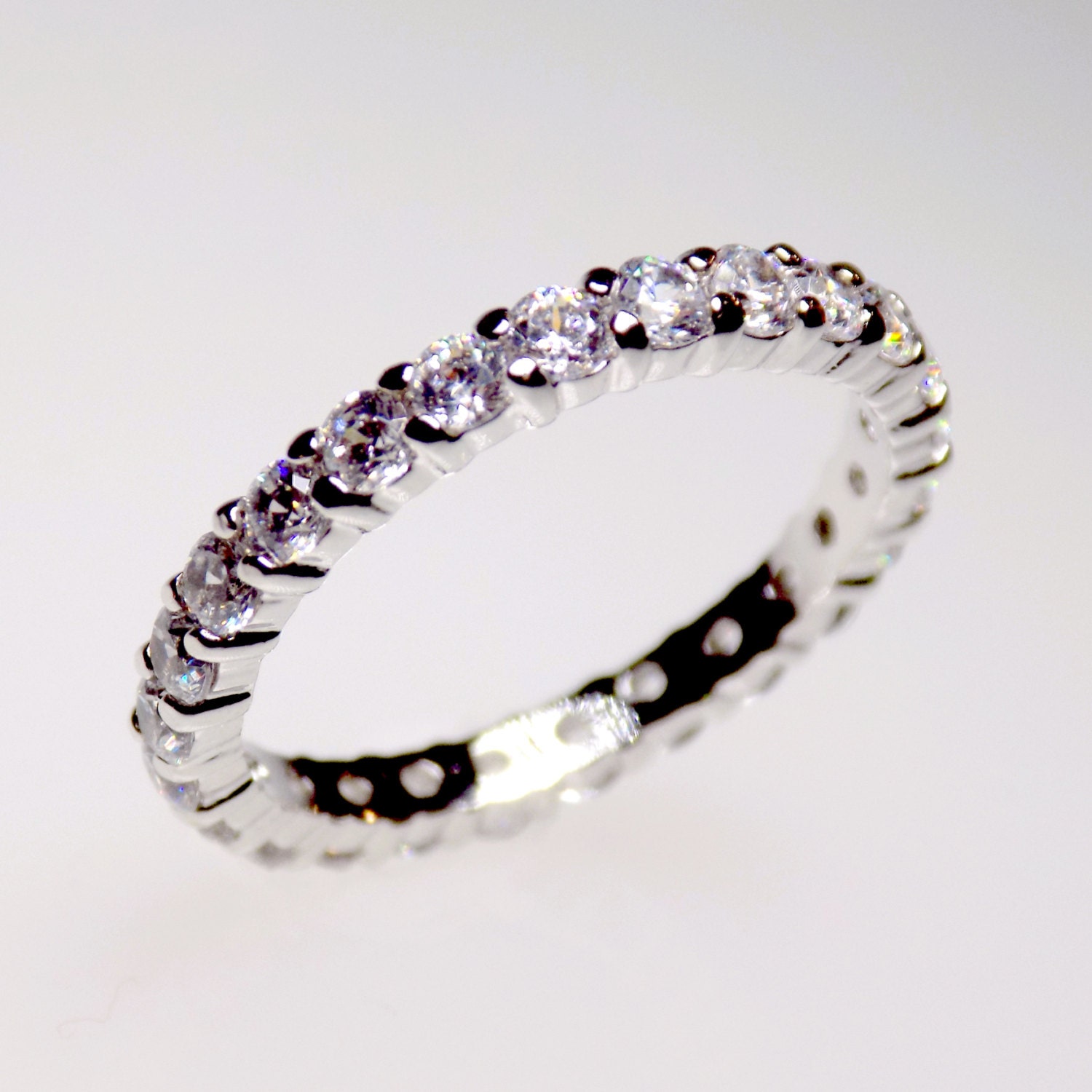 eternity ring eternity band wedding ring cz ring cz