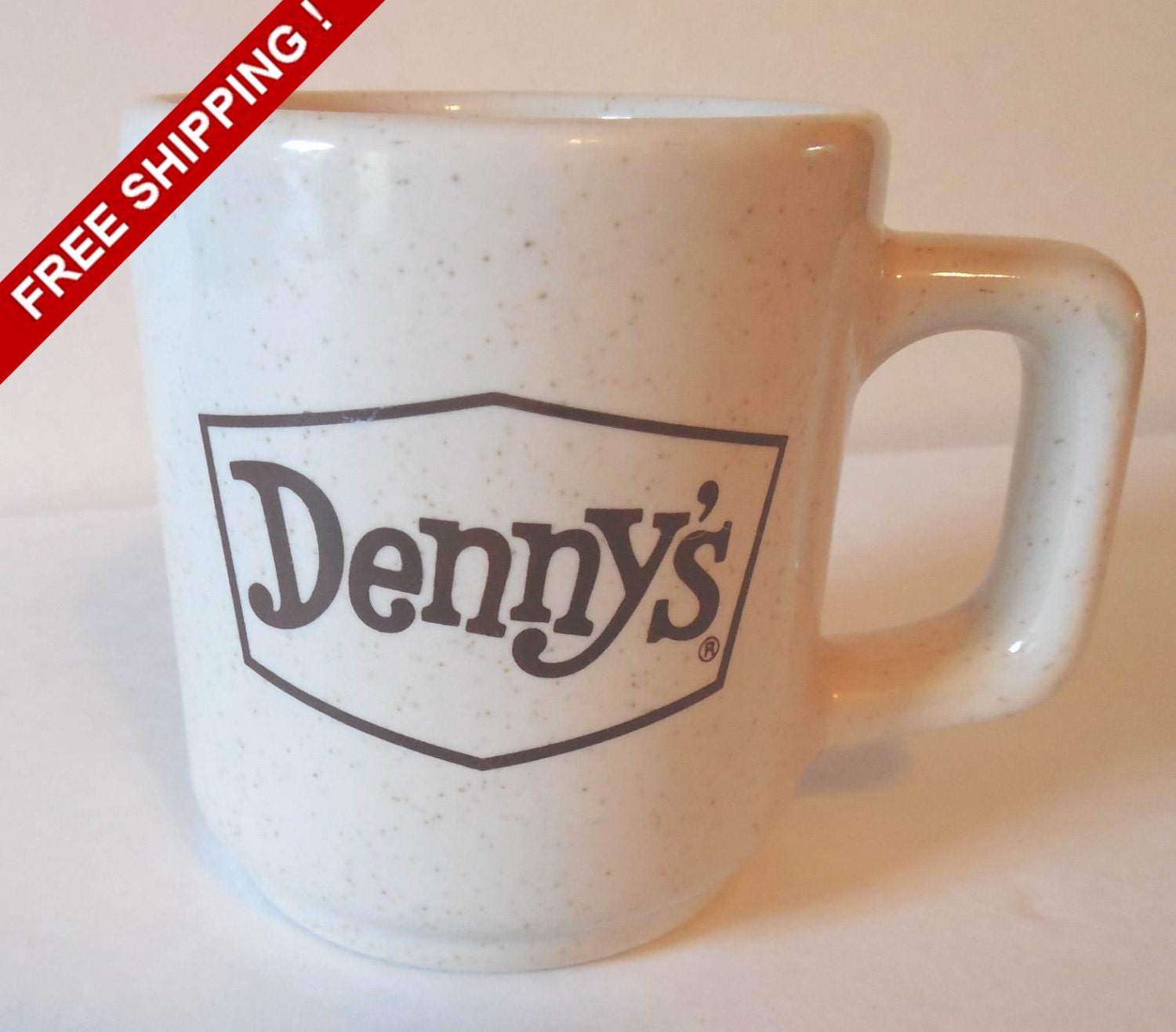 Vintage Denny's Restaurant Diner Speckled Coffee Mug Cup