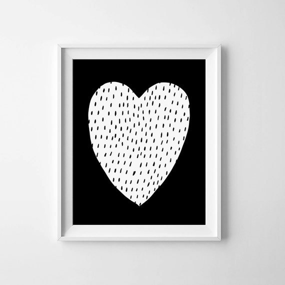 Black and white nursery art decor Scandinavian printable