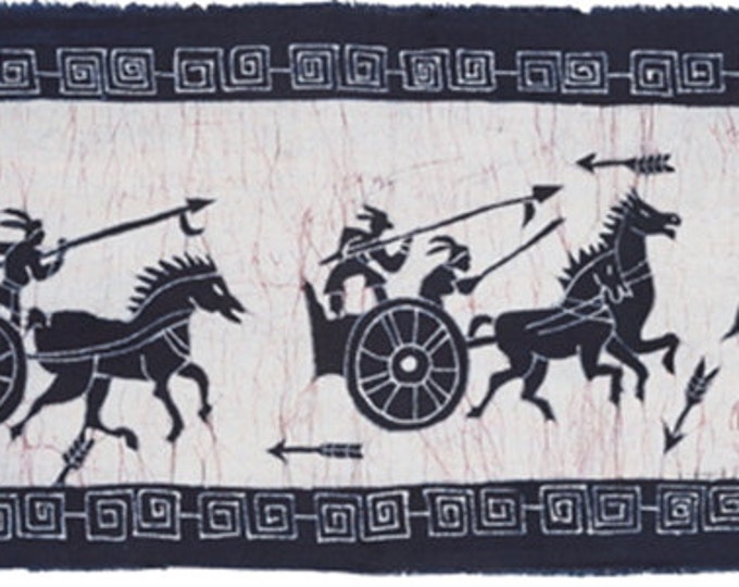 Rushing to the Battlefield - Chinese Batik Painting Tapestry Wall Decor