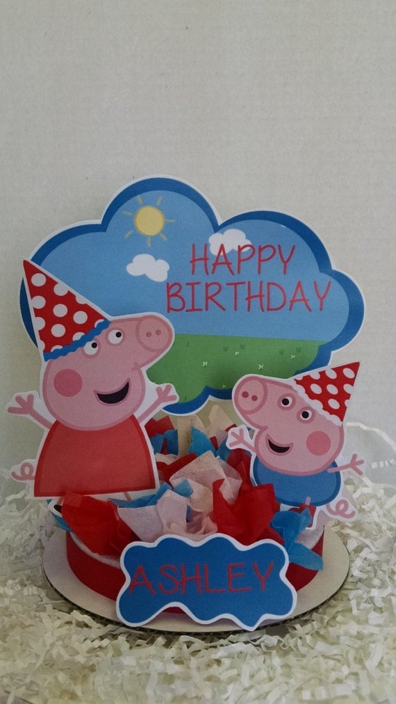 Peppa Pig Cake Topper
