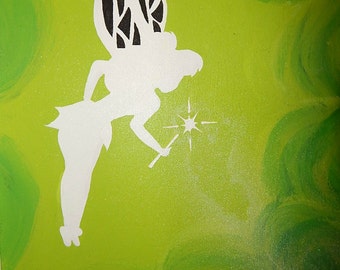 Tinkerbell Silhouette Painting