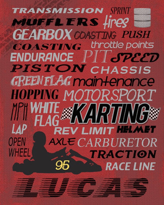 Items similar to Fully Customizable! Personalized Go Kart /Karting