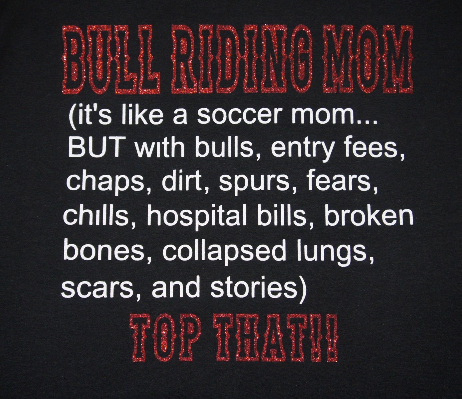 bull riding mom shirts