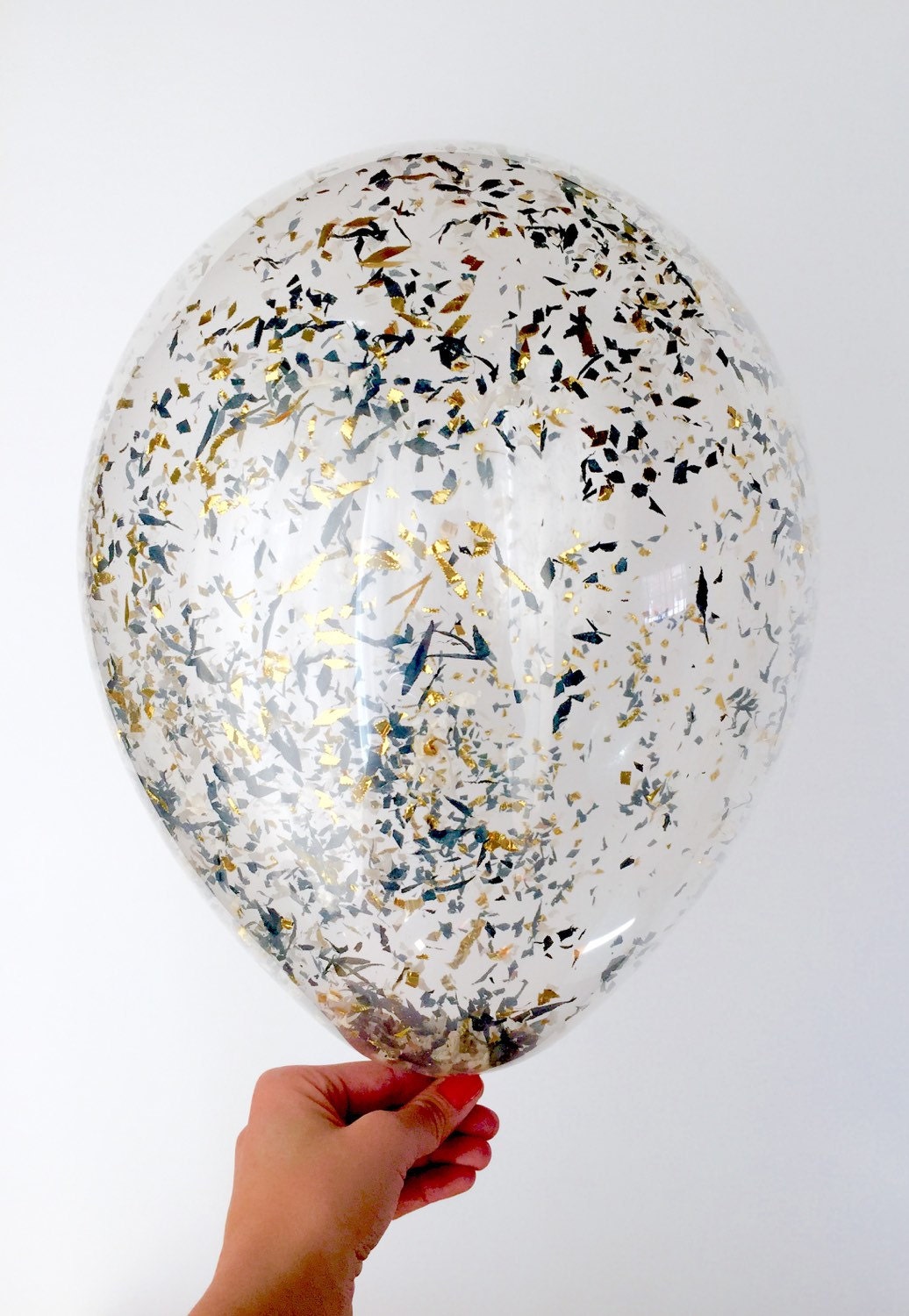 Confetti Balloons Set of 3 confetti filled balloons Black