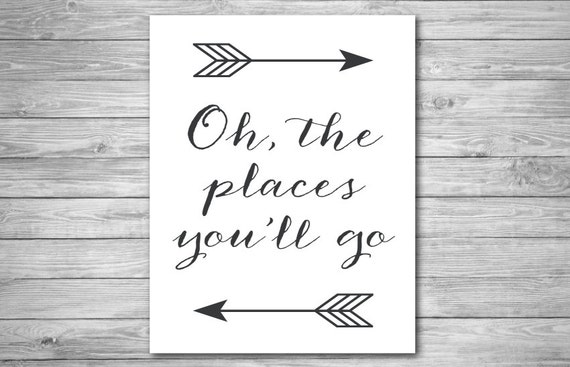 It is a graphic of Gorgeous Oh the Places You'll Go Arrows Printable It's just a photo of Gorgeous Oh the Places You'll Go Arrows Printable