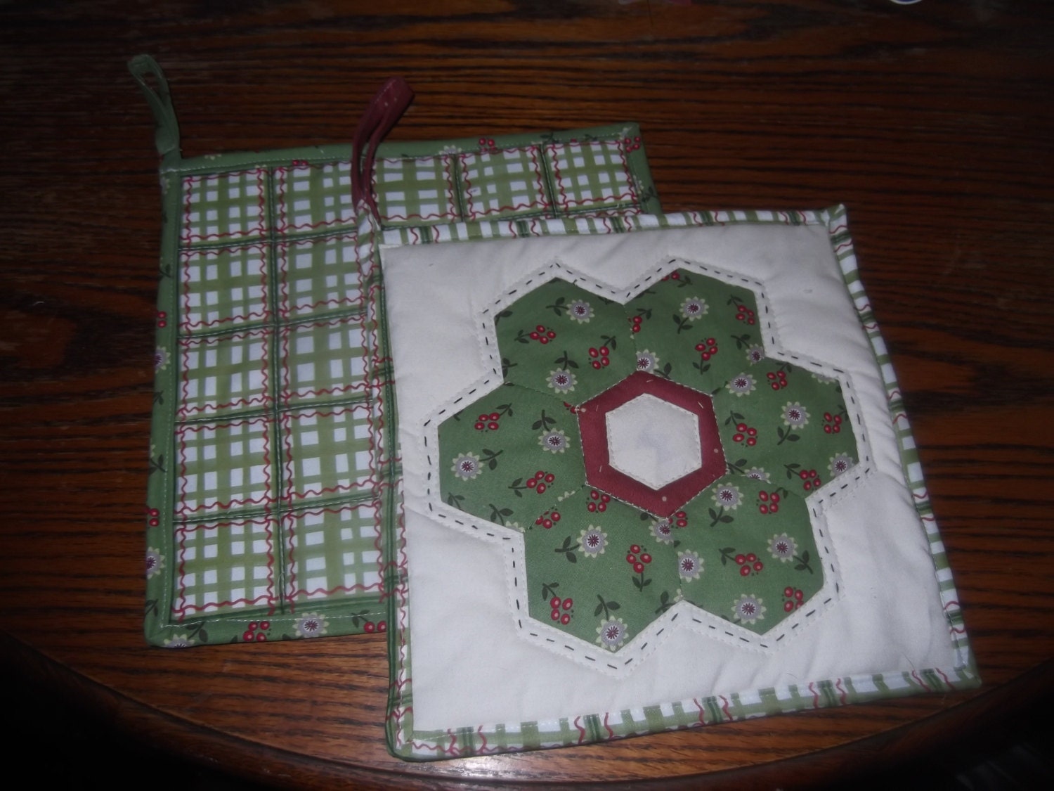 EXTRA LARGE Pot Holder each is 10 inches or by KountreeCreations