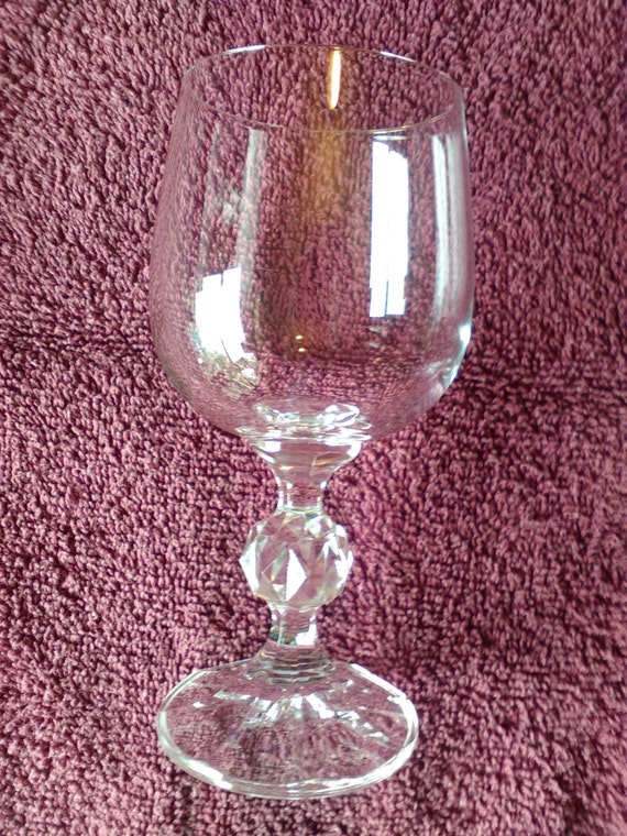 Bohemia Czechoslovakia Claudia Pattern Crystal 190ml Wine
