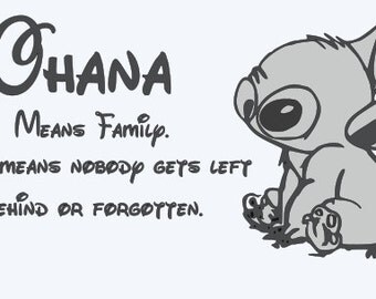 ohana means family coloring book pages - photo #11