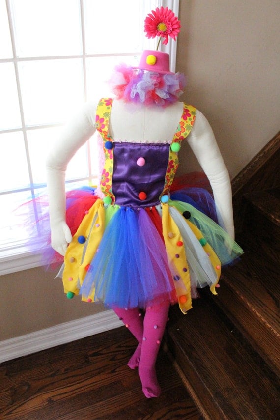 Clown tutu outfit clown costume circus outfit tutu outfit