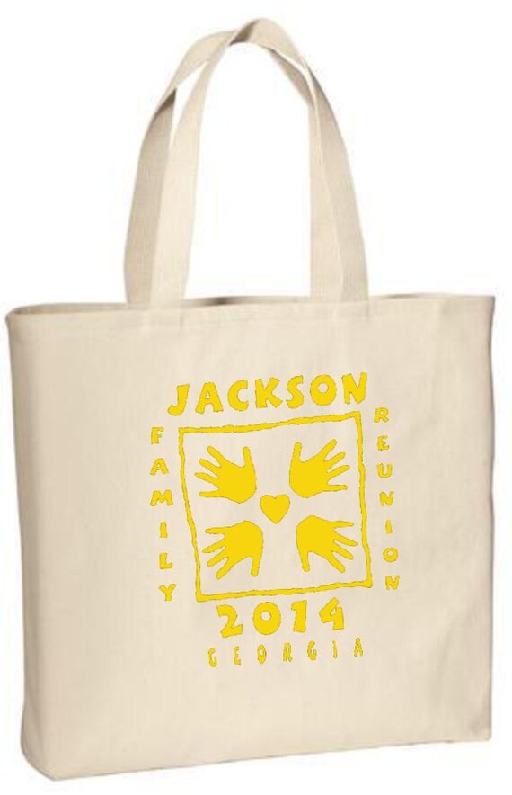 Tote Bags, 25 Tote Bags, Personalized Tote Bags, Family Reunion Tote ...