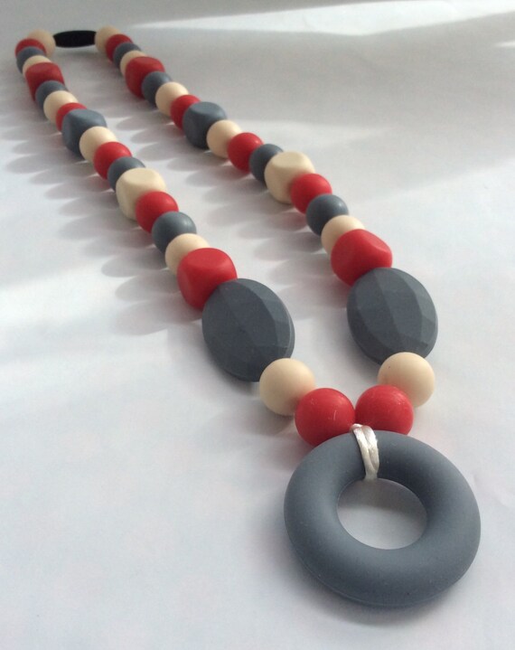 Adult Chew Bead Necklace by Lollilovebaby on Etsy
