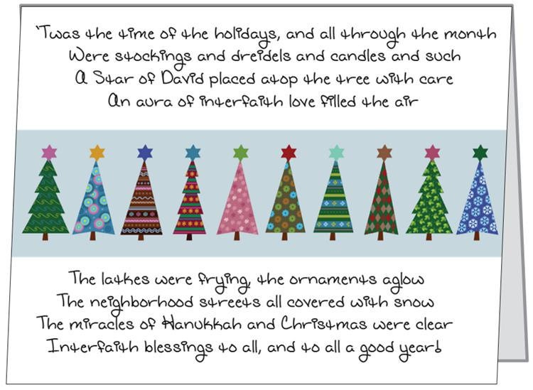 Interfaith Hanukkah/Christmas Holiday Card