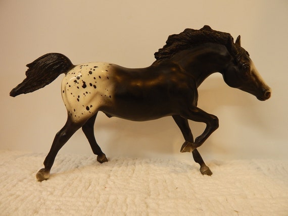 RARE Vintage BREYER Running Horse Black By UpYourAlleyAntiques