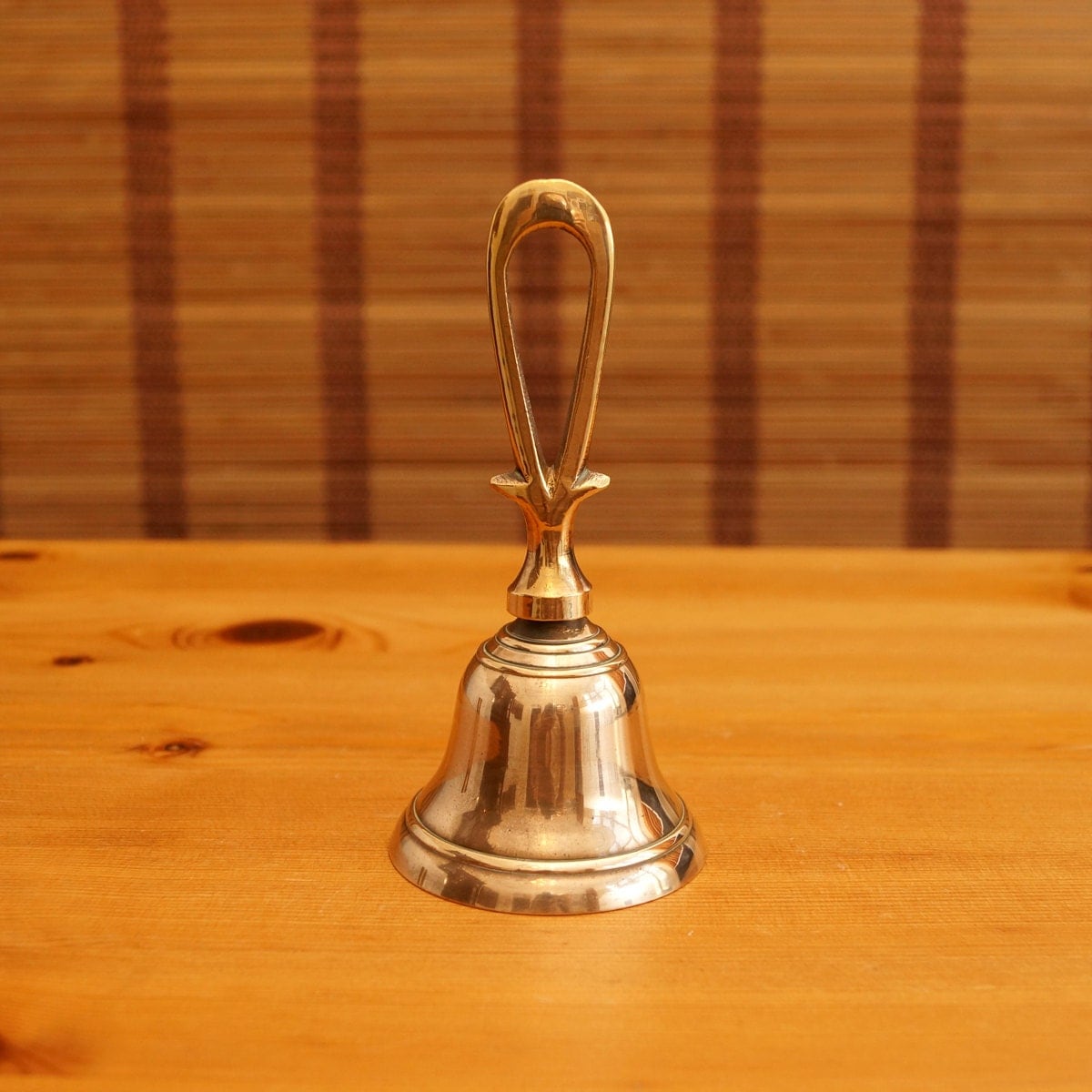 Vintage solid brass desk bell simple design