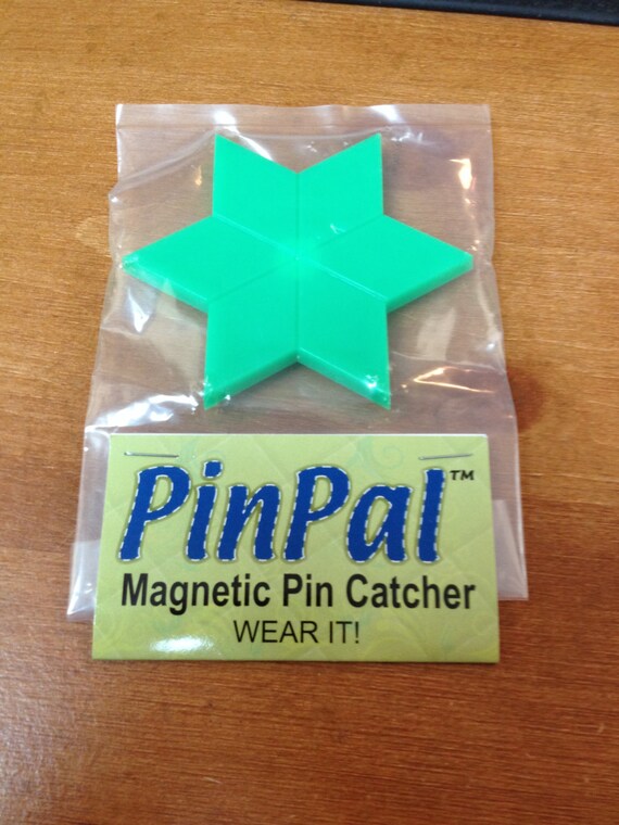 Pin Pal Pin Catcher Green Star by MaryBsReprosAndMore