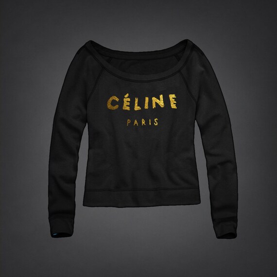 celine black sweatshirt