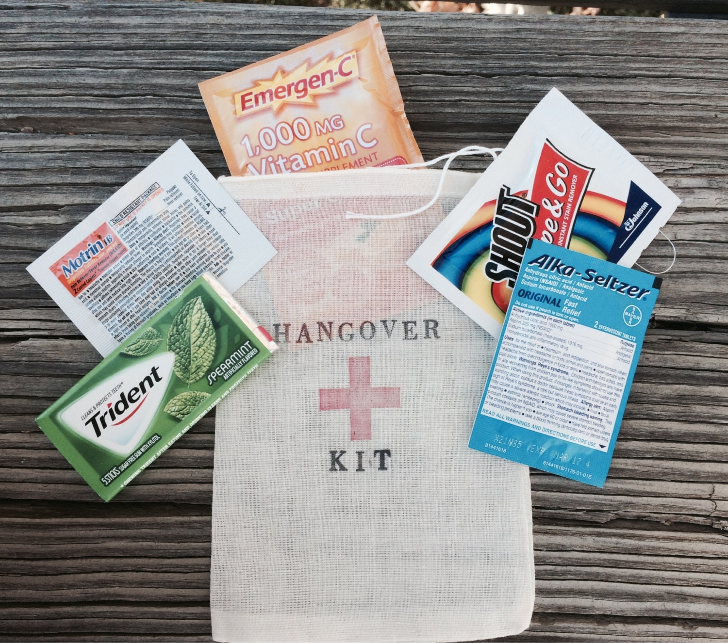 10 Hangover Kit bags BAGS ONLY all inclusive hangover bag