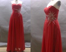 Modern long A-line red sweetheart beading Prom dresses,Formal evening ...