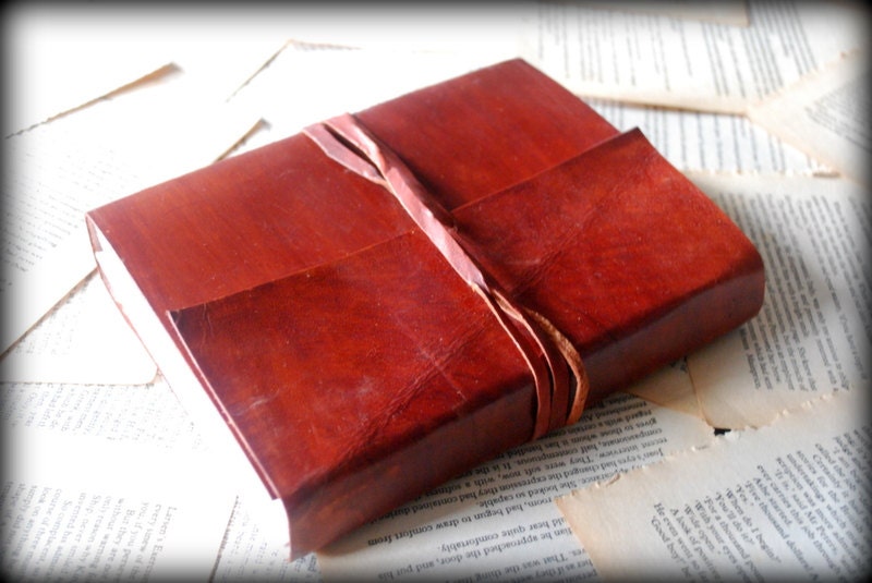 Leather Journal Handmade Journal Engraved Leather by RetroFolks