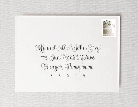 Wedding Invitation Envelope Address Printing Guest Envelope