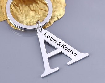 Letter Initial Keychain - Personalized Keychain - Name Keychain - Can be Made With Any Letters