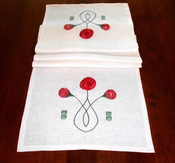 Arts Crafts Mission Style Stickley Linen by ArtsCraftsStitches