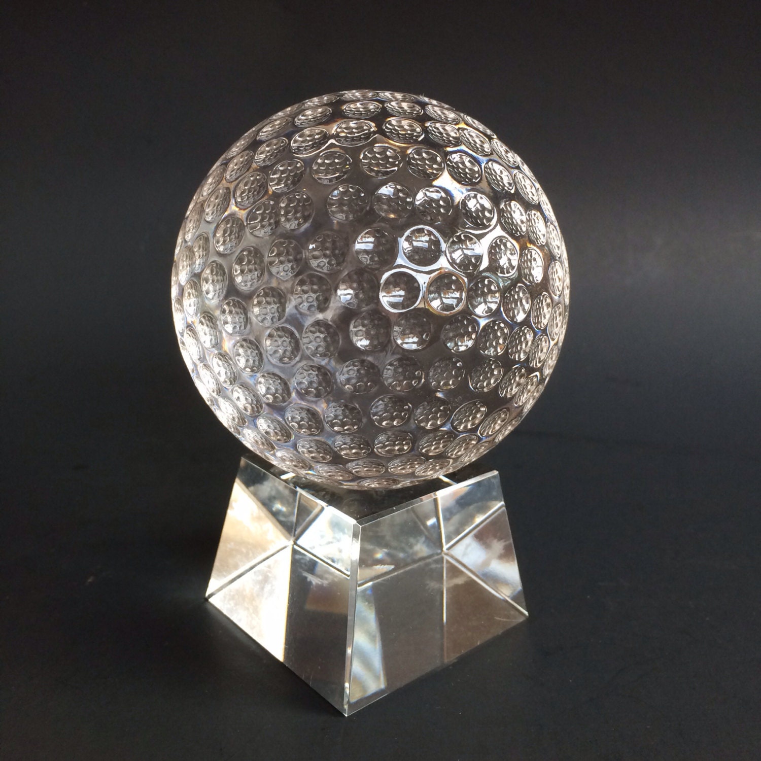 Waterford Crystal golf ball paperweight by Beautalicious on Etsy