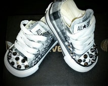 Special Pricing- Boys Plaid Spiked and Studded Custom Converse ...