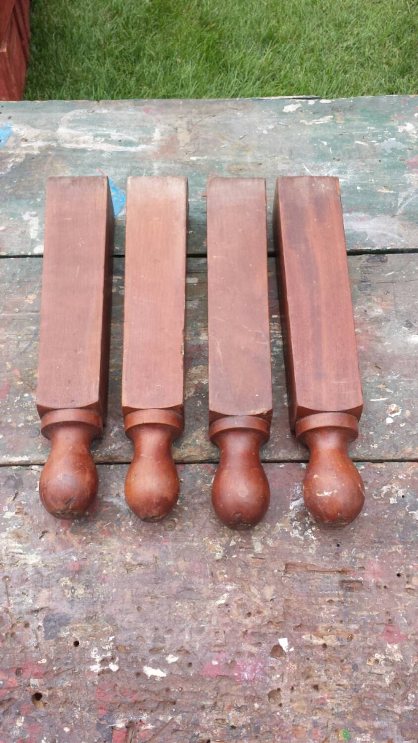 4 Vintage Ball Foot Table Legs Haute Juice