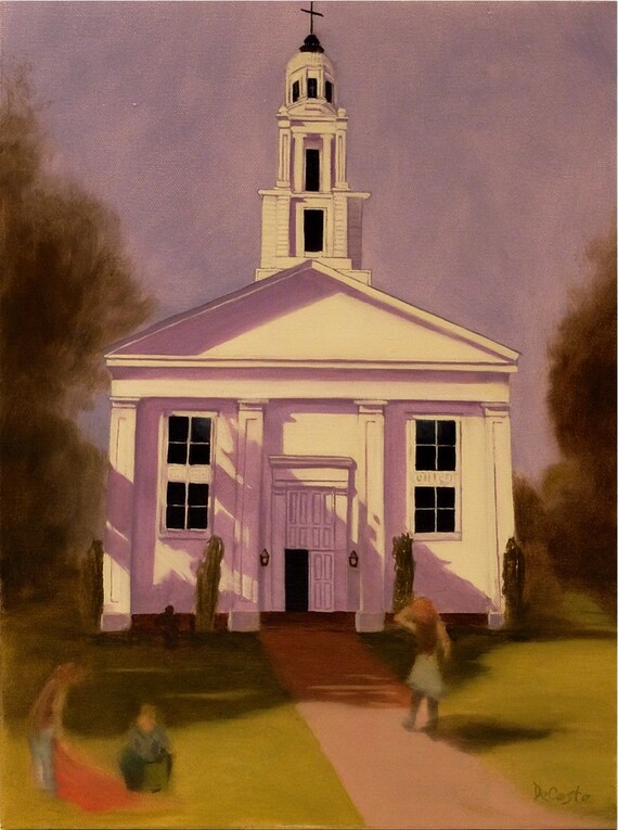 Unitarian Universalist Meeting House in by JeanneDeCosteART