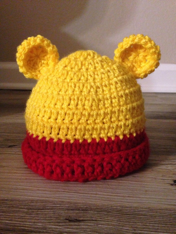 Items similar to Winnie the Pooh Baby Hat on Etsy