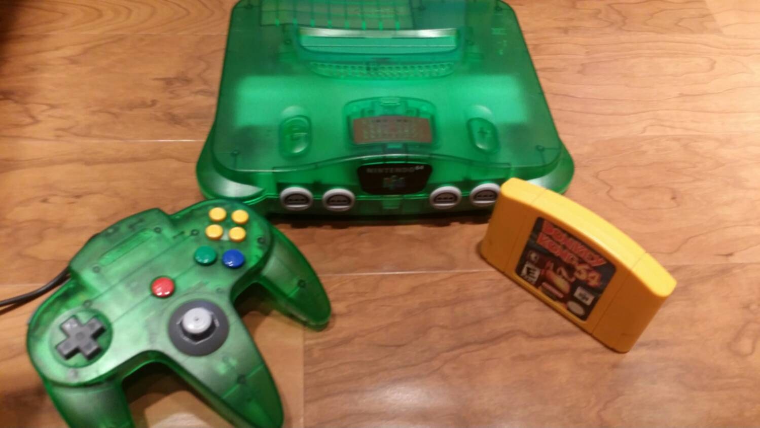 Jungle Green Nintendo 64 N64 Console System Donkey Kong 64