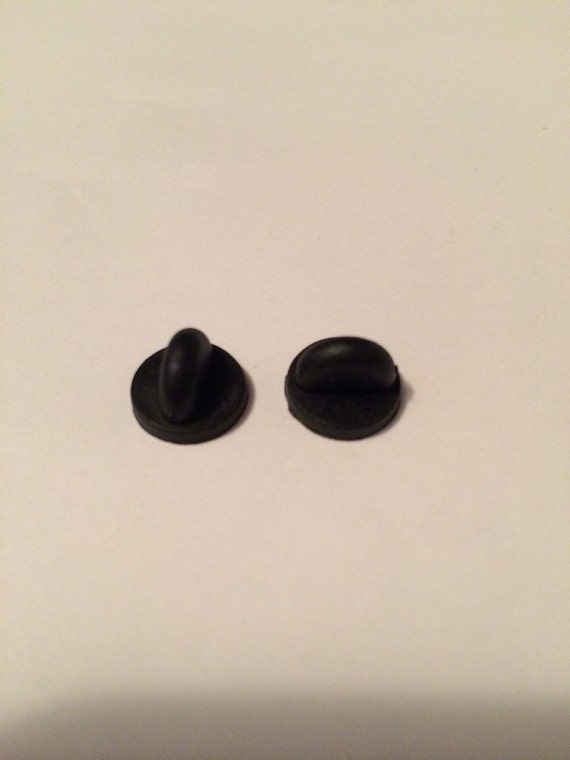 Rubber Pin Backs/Clutchs by AmorphousPins on Etsy