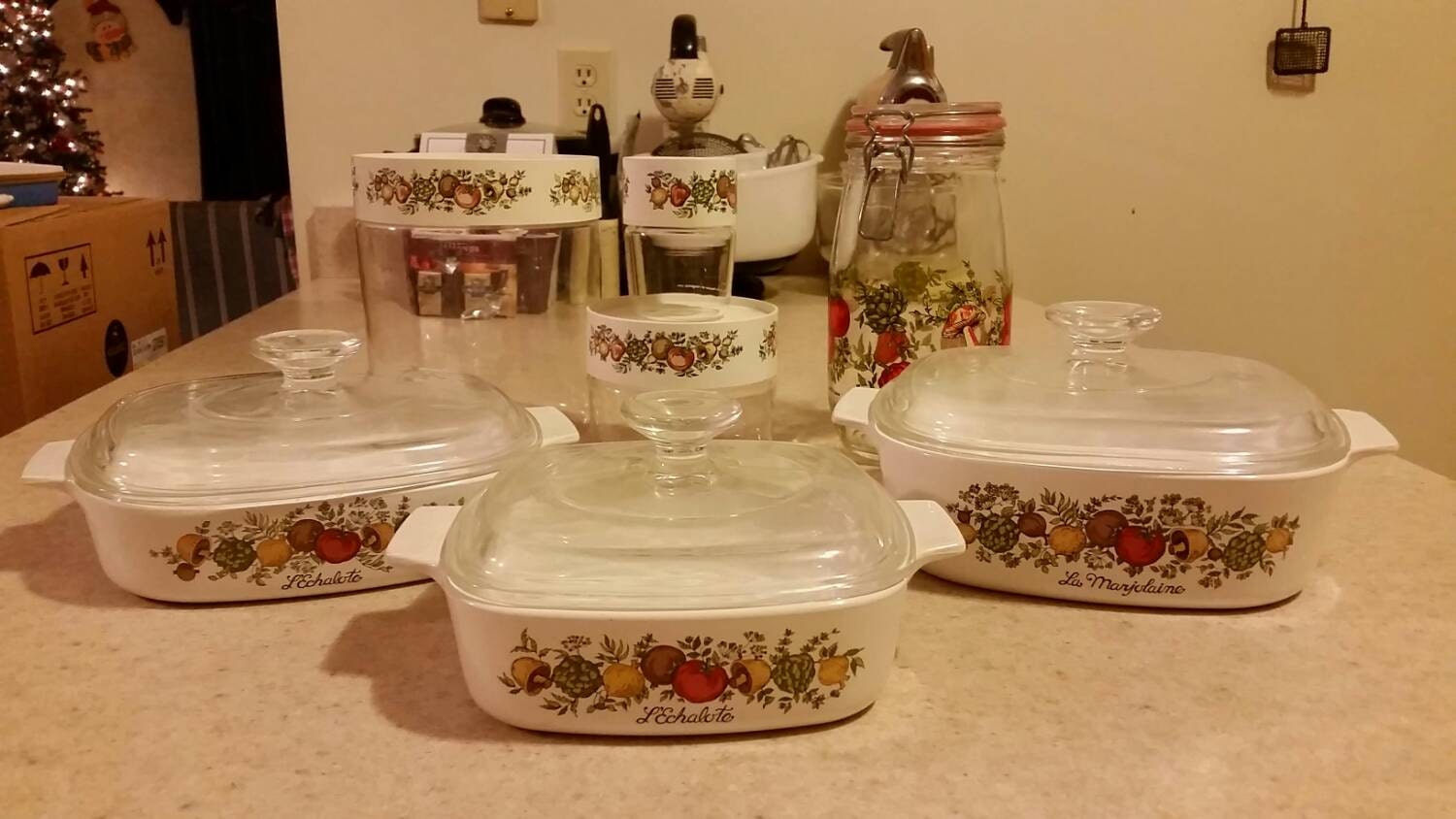 Vintage Pyrex Corning Spice Of Life Set By Outoftheatticohio