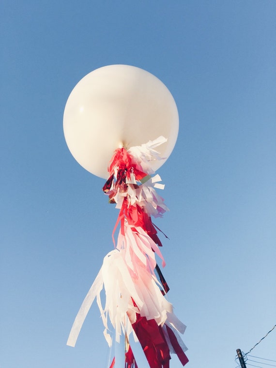 Jumbo Tassel Balloon tassel garland 3' balloon by OhShinyPaperCo