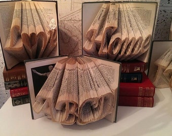 Calligraphy font full alphabet. Book folding alphabet patterns DIY