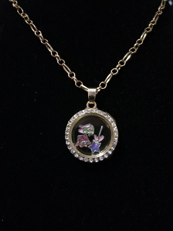 Personalized Princess Floating Locket by LovelyLocketsEtc on Etsy