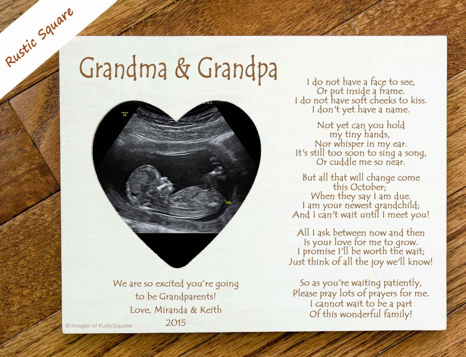 Grandparents to be Pregnancy Announcement Gift Grandparents