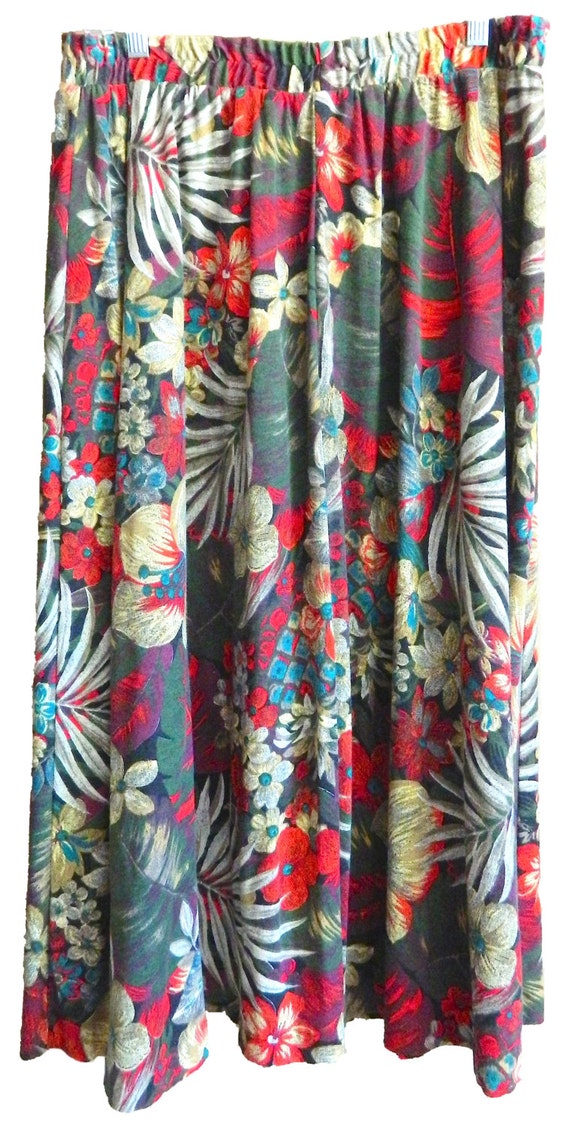 floral tapestry skirt