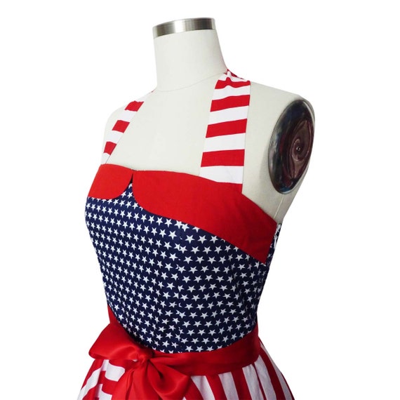 4th July USA Dress American Flag Dress Stars Stripe