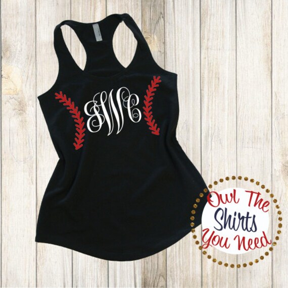 Baseball Customized tank top. Softball tank. by MollieAndLola